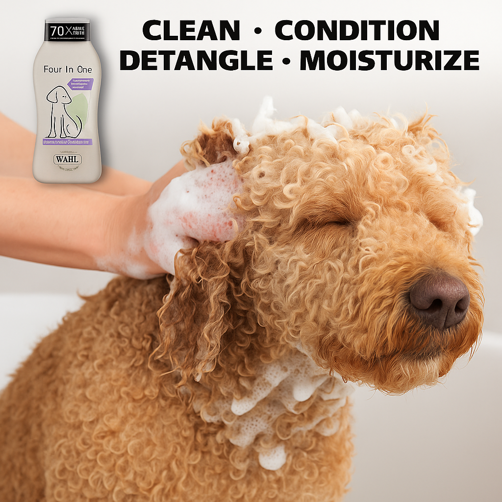 Wahl USA 4-in-1 Calming Pet Shampoo (acts as conditioner too)