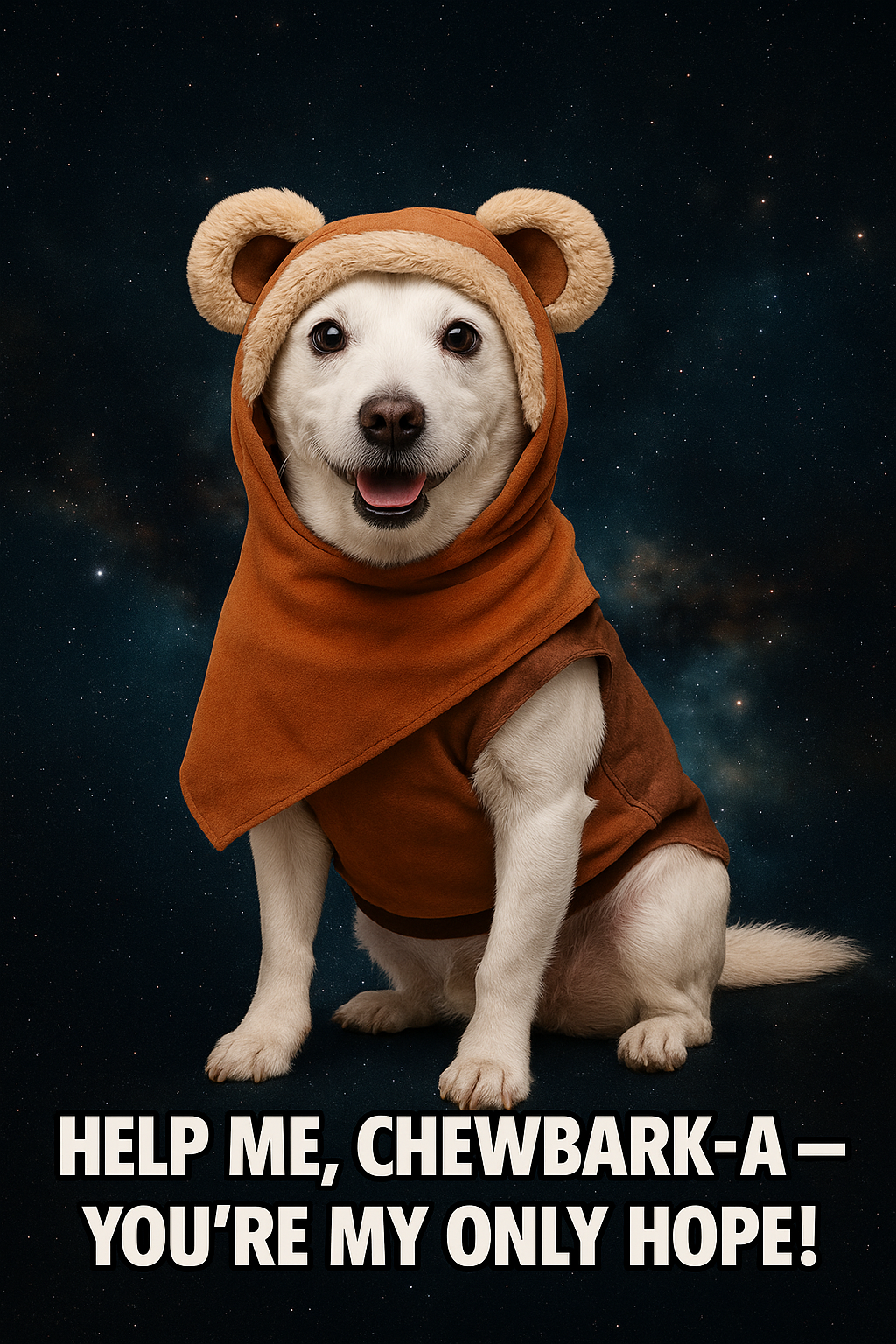 STAR WARS Ewok Official Pet Character Hoodie Costume
