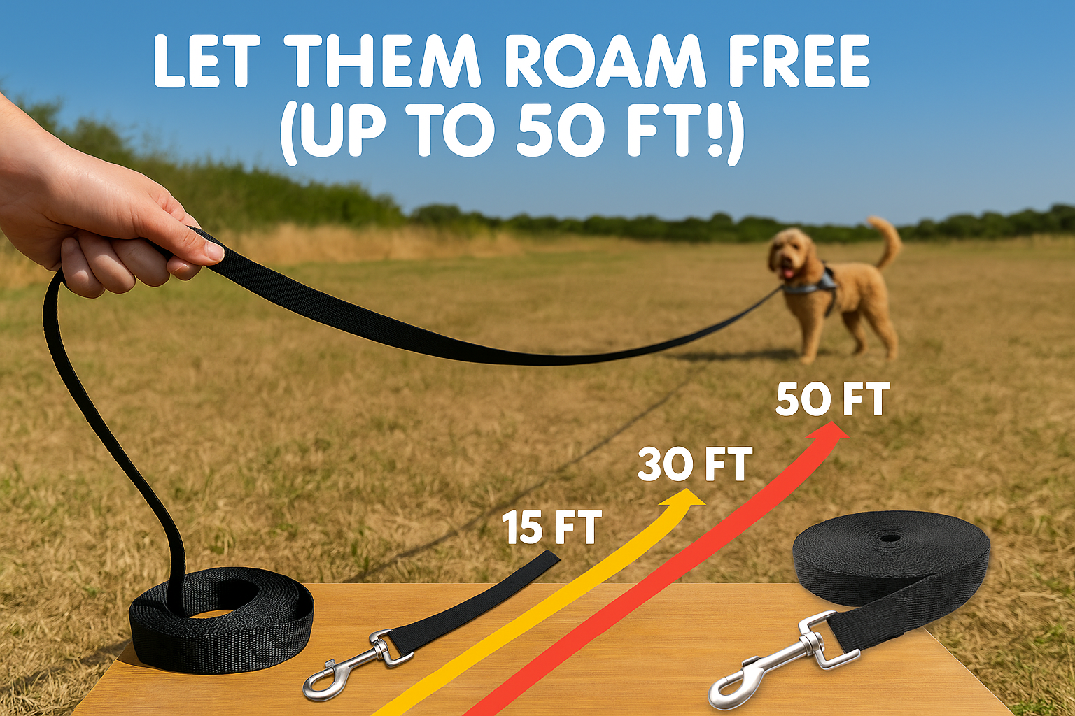 MANDAO Strong Nylon Dog Leash